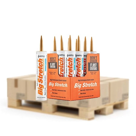 Big Stretch 10.5 Oz Sashco 10014 Tan Big Stretch Water-Based Elastomeric Sealant 10014